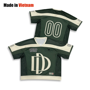 Camiseta de Fútbol Americano de Alta Calidad, Personalizada, Transpirable, Talla Grande, Anti-UV, de Secado Rápido, con Diseño de Malla - Product Image 1