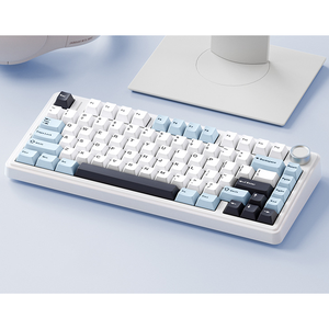 คีย์บอร์ดกลไก F75 Gasket Mechanical Keyboard รูปแบบ 75% รองรับการเชื่อมต่อแบบ Tri-Mode ไร้สาย BT ไฟ RGB ปุ่มกด PBT คีย์บอร์ดเกมมิ่งแบบตั้งโปรแกรมได้ - Product Image 1