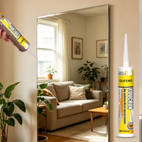 Scellant en silicone transparent GP, neutre, à séchage rapide, imperméable, adhésif de construction, colle pour verre, pour l'étanchéité des fenêtres et des portes