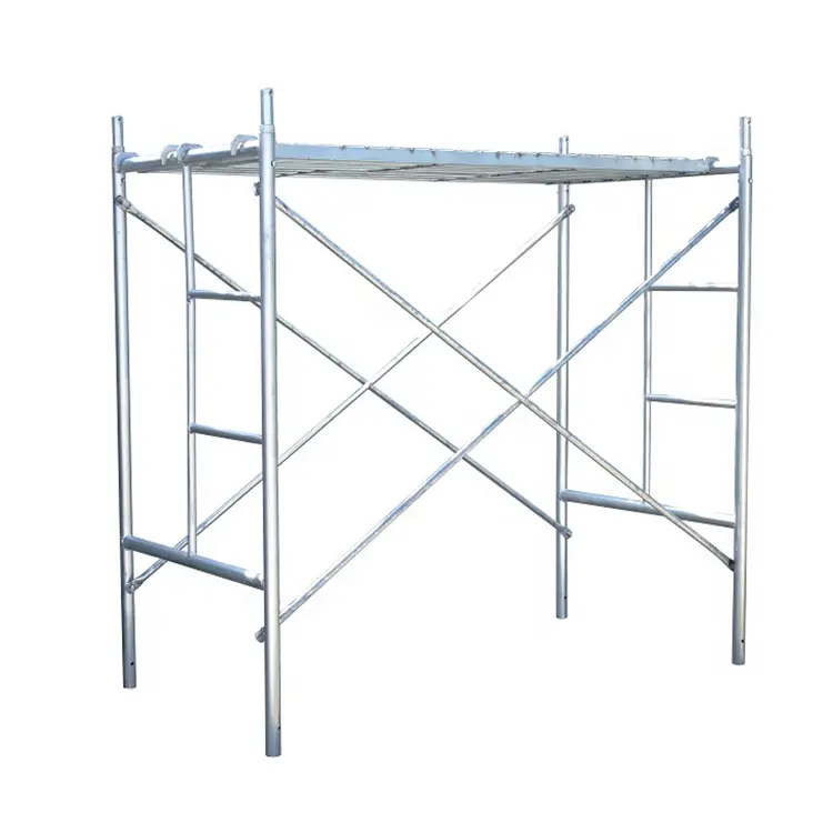 Hot Sale customized movable h steel frame 2 layer galvanized scaffolding frame