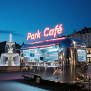 Carrito de Venta de Pizza Móvil y de Aperitivos Más Vendido en 2025, Camión de Comida de Acero Inoxidable OEM - Product Image 1