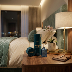 Aikun Colored MMB Glass <b>Bottle</b> 44ml Natural Rattan <b>Reed</b> <b>Diffuser</b> With Cylinder Gift Box Fresh Air Ocean Scent For Nightstand - Product Image 1