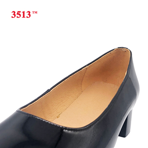 Femmes dames <span class=keywords><strong>noir</strong></span> cuir verni pompes chaussures <span class=keywords><strong>talon</strong></span> - Product Image 4