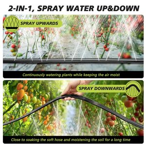 <span class=keywords><strong>Tuyau</strong></span> d'<span class=keywords><strong>arrosage</strong></span> de 30 m avec crochets de jardin et raccords, tuyaux d'irrigation goutte à goutte pour pelouse, légumes et parterres de jardin - Product Image 4