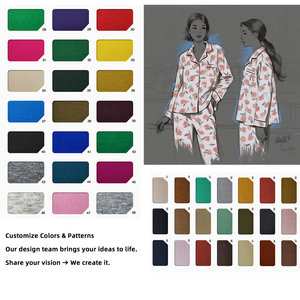 Conjuntos de Pijamas Casuales de Moda Otoño/Primavera para Mujer, Manga Larga con Botones, Ropa de Dormir Suave, Ropa de <span class=keywords><strong>Casa</strong></span>, Conjuntos de Salón - Product Image 2
