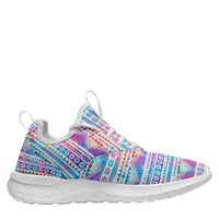 Vente directe d'usine, baskets unisexes légères imprimées à lacets, empeigne en mesh respirante, chaussures de sport décontractées tendance, hiver-printemps