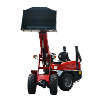Spedizione Gratuita, Mini Pala Gommata 4x4 Compatta, Pala Gommata per Giardino e Fattoria con Accessori