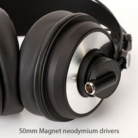Audfine DH9400 Auriculares Profesionales de Estudio con Controladores de 50mm y Diseño Plegable para Producción Musical