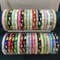 Bracelet en cloisonné tendance, bracelet en filigrane émaillé ouvert