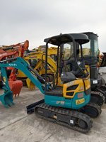 Excavatrice sur chenilles Kubota U15-3 d'occasion, 1700 kg, mini-pelleuse d'origine japonaise pour travaux de jardinage et agricoles