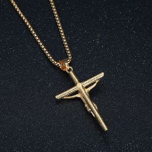Stainless Steel <b>Cross</b> Pendant Necklace Christian Religious Everyday Wear Themed Pendants - Product Image 1