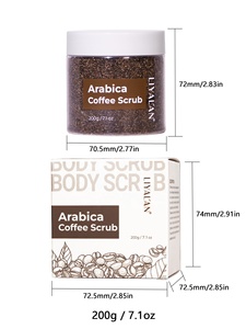 Gommage corporel au café naturel OEM, nourrissant et lissant, avec huile de <span class=keywords><strong>coco</strong></span>, pour la douche et le spa - Product Image 6