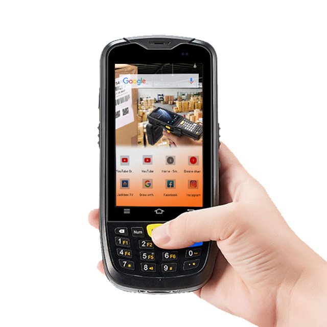 PDA 1d 2d Barcode Reader Fingerprint Images Scanner for Rugged Phone Gps Hand Held Data Collector Android 9.0 Rugged Pda