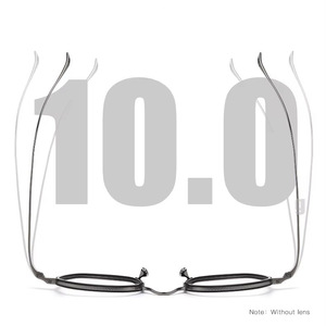 Buena calidad 80873 Vintage Retro al por mayor especificaciones gafas personalizadas gafas IP monturas ópticas de titanio puro para hombres - Product Image 6
