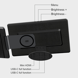 Écran triple de type C de 16 pouces, 1080p, grand écran, triple écran LCD, ordinateur portable, extension d'écran double, écran - Product Image 5