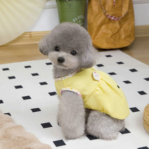 Vestido Transpirable y Ligero <span class=keywords><strong>de</strong></span> Poliéster para <span class=keywords><strong>Perro</strong></span> con Correa Integrada, Ideal para Bichón, Poodle, Pomerania, Schnauzer y Razas Pequeñas en Verano - Product Image 3