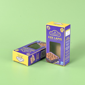 Boîte en carton ondulé personnalisée Haoming avec fenêtre, impression couleur, emballage alimentaire à couvercle rabattable, petite série, haut de gamme - Product Image 3
