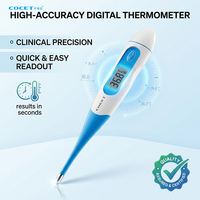 Termómetros para bebés con pantalla LCD grande, prueba rectal oral, termómetros digitales clínicos de Punta Flexible con lectura rápida y precisa