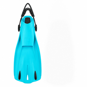 Palmes de natation pour adultes Palmes de plongée en apnée longues en silicone de qualité supérieure avec talon ouvert Talon réglable pour la plongée sous-marine - Product Image 4