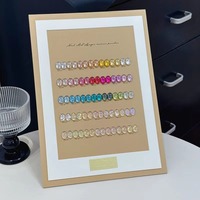 UOMEEI Poudre scintillante de haute qualité à effet miroir chromé magique clair de lune en 35 couleurs, ultra fine, polyvalente, haut de gamme pour l'art des ongles