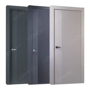 Puertas Interiores de Madera Maciza MDF de Primera Clase, Puerta de Hotel de Melamina de Alta Calidad, Puertas Interiores de Madera Insonorizadas para Dormitorio - Product Image 1