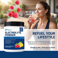 Biokom Promotion : Poudre Électrolytique Sportive en Gros, Saveurs Framboise Citron, pour Adultes