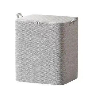 2023 New Design Sundries Bins Containers With Lid Organizers Home Cloth Transparent Clear Household Storage Foldable Plastic Box
