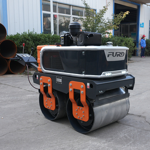 Đi Bộ Phía Sau Loại Đôi Trống Rung Con Lăn Xăng Diesel Nhỏ Nén Nén Con Lăn Máy Nén Tay Mini Đường Con Lăn - Product Image 3