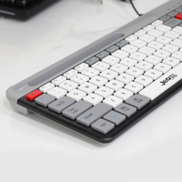 OEM profil bas 100 touches filaire et sans fil clavier d'ordinateur interface USB couleur correspondant support de téléphone pour Windows Mac PC portable