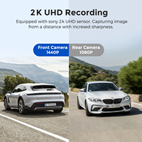 AZDOME AR09 4K 9.66 pouces noir voiture tableau de bord caméra GPS WiFi activé écran tactile DVR Dash Cam enregistreur véhicule boîte noire haute