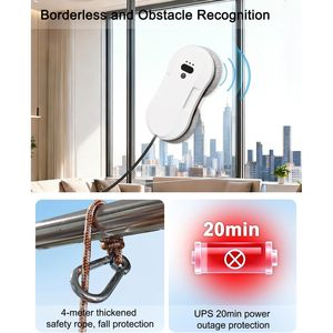 Robot Limpiacristales EaegE RZ2-19 Eléctrico 240V, Limpiador Automático con Detección de Bordes y Navegación Inteligente - Product Image 5