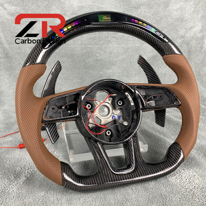 Volant en carbone avec affichage LED du régime moteur pour Audi B8 S3 S4 S5 RS3 RS4 RS5 B8.5 8P 8V B9 C7 A6 A7 RS6 <span class=keywords><strong>RS7</strong></span> A8 S6 S7 A3 A4 A5 - Product Image 4