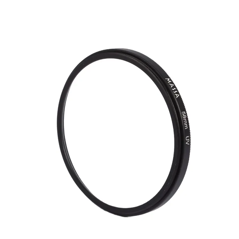 Massa Photographic Equipment digital camera accessories CNC Machining aluminum ring optical glass 58mm camera lens uv Filter