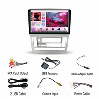 GPS de voiture 9 pouces pour lecteur multimédia avec Android Auto & CarPlay, commande au volant DSP, caméra, FM, WiFi, BT pour Alphard 2002-2011