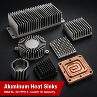 Radiateur en aluminium sur mesure, dissipateur thermique à ailettes, plaque froide radiale en cuivre pour LED, refroidisseur de CPU, gestion thermique OEM