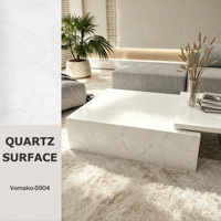 Plan de travail en quartz rose, gris clair veiné, résistant aux taches, non poreux et hygiénique, idéal pour cuisines ouvertes – Direct Usine