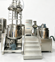 Machine d'émulsification et d'homogénéisation sous vide SPX 500L, équipement de fabrication de crème, lotion et shampoing avec système de chauffage et d'agitation
