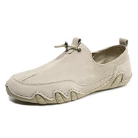 Mocassins décontractés tendance pour hommes grande taille en cuir véritable respirant à enfiler coupe basse, modèle Octopus, pour le commerce transfrontalier