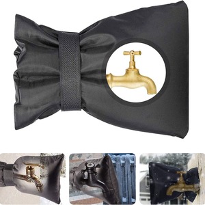 Housse de protection pour robinet extérieur en tissu Oxford, imperméable, antigel, isolante pour tuyau, poids moyen, couleur unie, polyester - Product Image 3