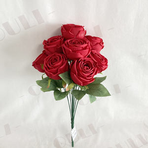 <span class=keywords><strong>MR</strong></span>-0007 Flores Artificiales al por Mayor, Rosas de Seda, Ramo de Rosas Artificiales para Boda, San Valentín, Decoración del Hogar - Product Image 5