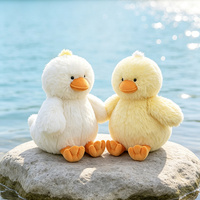 Peluche Canard Jaune Moelleux, Grande Poupée en Peluche à Câliner, Décoration de Canapé, Jouet Anti-Stress pour Cadeau d'Anniversaire