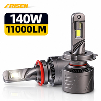 Système d'éclairage automobile 12V 140W 50000LM 6000K IP68 Canbus H1 H3 H4 H11 9005 9006 H7 Phares LED de voiture Luces LED Auto Head Lights