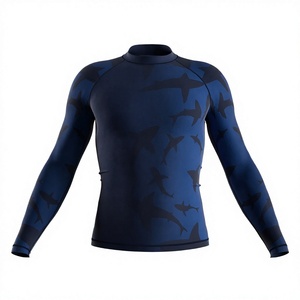 Rashguard de surf personnalisé pour homme, manches longues, séchage rapide, résistant au chlore, anti-frottement, coutures plates pour le paddle board - Product Image 3