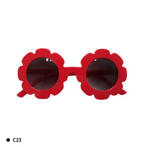 2025 moda caliente niños sombra gafas de sol flor niña rosa niños gafas de sol para bebé - Product Image 6