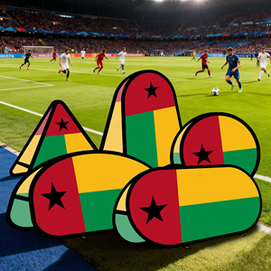 Guinea-Bissau Bean-shaped <b>Pop</b>-<b>up</b> Banner Customized Patterns for Outdoor Grassland Advertising Campaign Promotion - Product Image 2