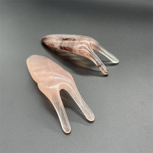 Strumento per Massaggio in Resina Sintetica di Ambra Raschietto Tradizionale Cinese Gua Sha - Product Image 5