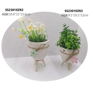 <span class=keywords><strong>Vase</strong></span> en céramique <span class=keywords><strong>à</strong></span> suspendre <span class=keywords><strong>au</strong></span> <span class=keywords><strong>mur</strong></span> de style nordique pour décor de cour extérieure - Product Image 1