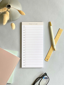 <strong>Time</strong> Block Daily Planner Pad Planner 2026 Customizable Day View Desktop Planner - Product Image 3