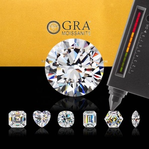 Genuino <span class=keywords><strong>Moissanite</strong></span> D EF Color Piedras preciosas Lote 0,70mm-2,90mm Forma redonda Corte brillante Suelto Melee <span class=keywords><strong>Moissanite</strong></span> Diamond - Product Image 6