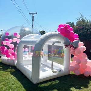 Commercial kids bounce castle balloon dome tent with tunnel inflatable trampoline <b>bubble</b> house - Product Image 6